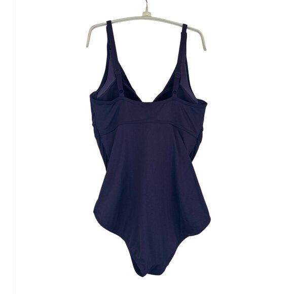 Contours By Coco Reef Womens 14/38D Purple One-Piece Swimsuit - Picture 3 of 10